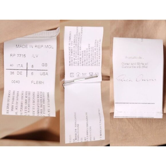 Rick Owens Calf Leather Blazer Jacket Size 40 US 6 Slim Womens Beige $2160 - Picture 12 of 12